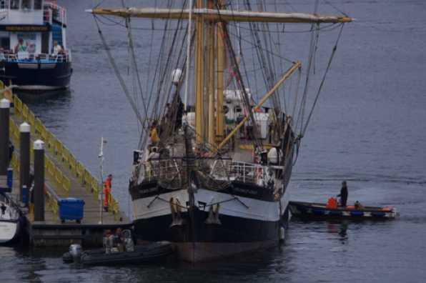 20 September 2022 - 16:13:28
The front end (apparently known as the bow) whipped around a bit too fast and a correction was needed.
----------------------
Tall ship Pelican of London arrives in Dartmouth